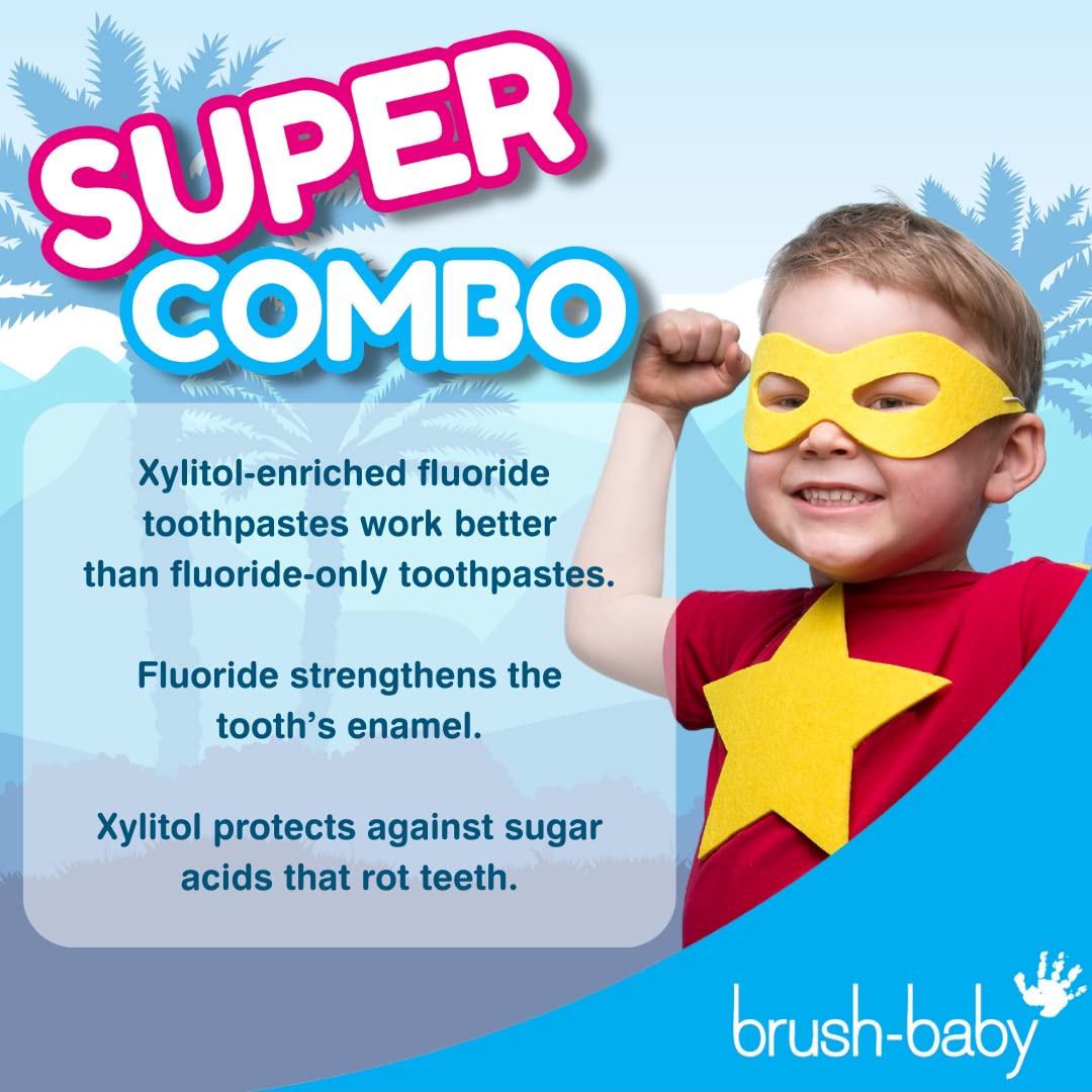 Brush-Baby Mild Spearmint Kids Toothpaste for Gentle Cleaning
