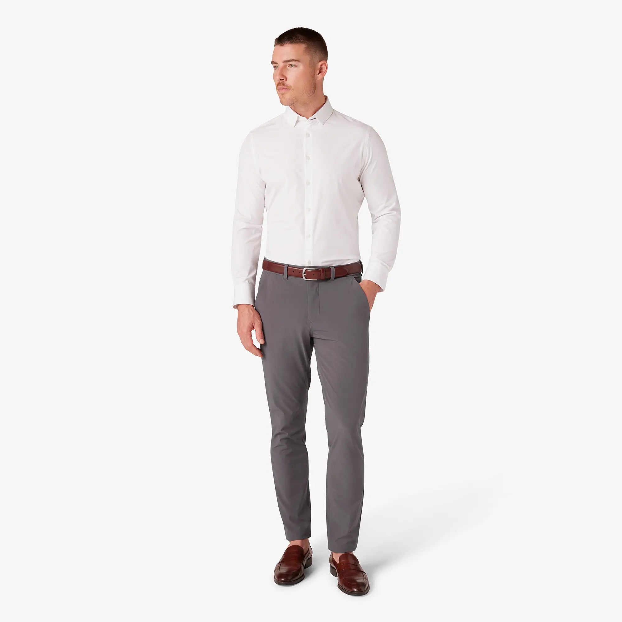Premium Leeward Men's Dress Shirt - Slim Fit Business Casual Button Down Shirt for Office & Formal Occasions | Wrinkle Resistant & Breathable Fabric for All-Day Comfort