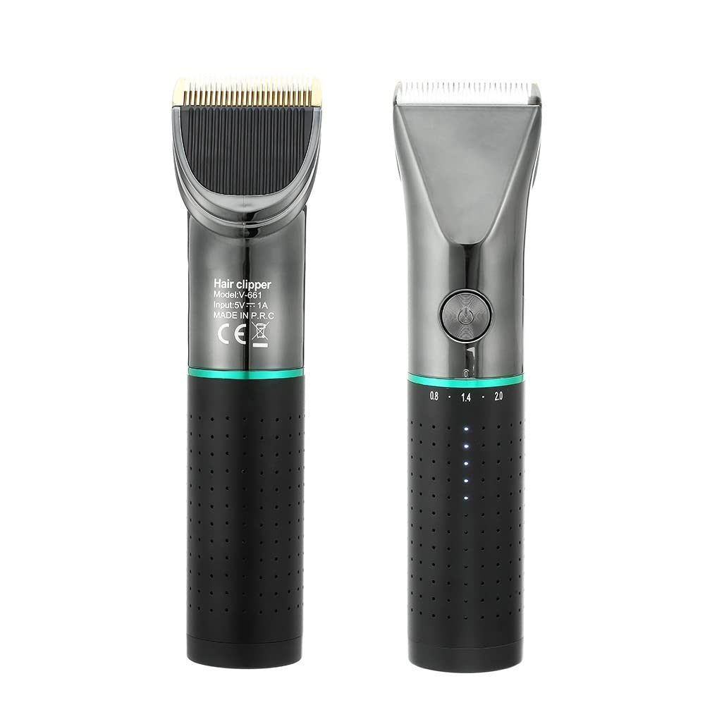 Professional Retro Hair Clipper Trimmer for Men - Electric Hair Cutting Kit with Fine-Tuning for Precise Styling (Black) - Perfect for Home Barbering, Salon Use & DIY Grooming