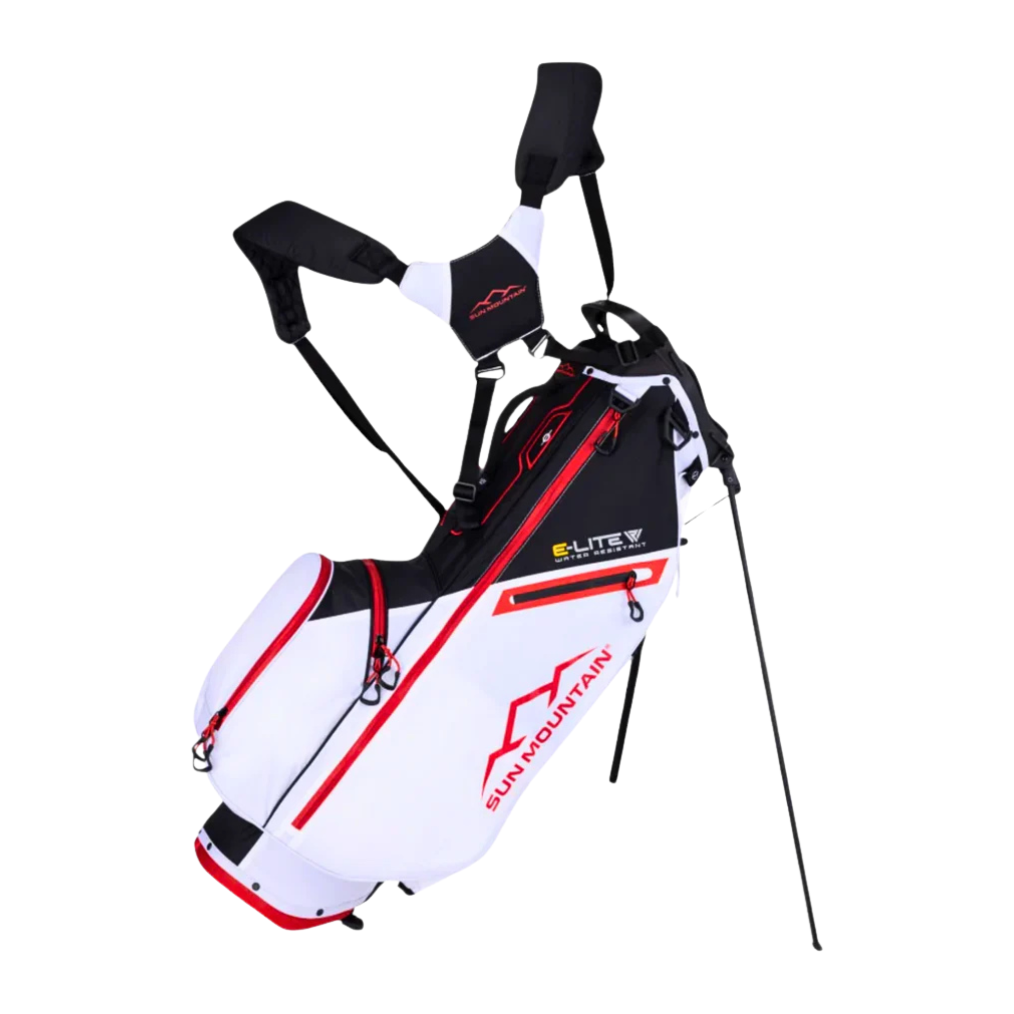 Sun Mountain E Lite Carry Bag 2025 - Lightweight Golf Stand Bag with 5-Way Top & Comfort Strap | Perfect for Walking Golfers & Course Play