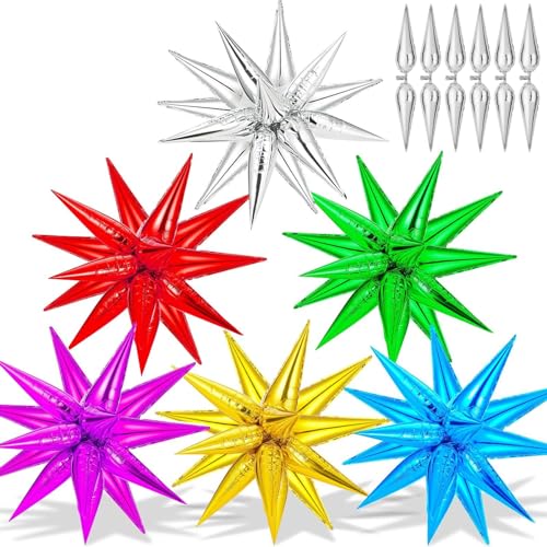 6 Colors Star Balloon, 26 Inch