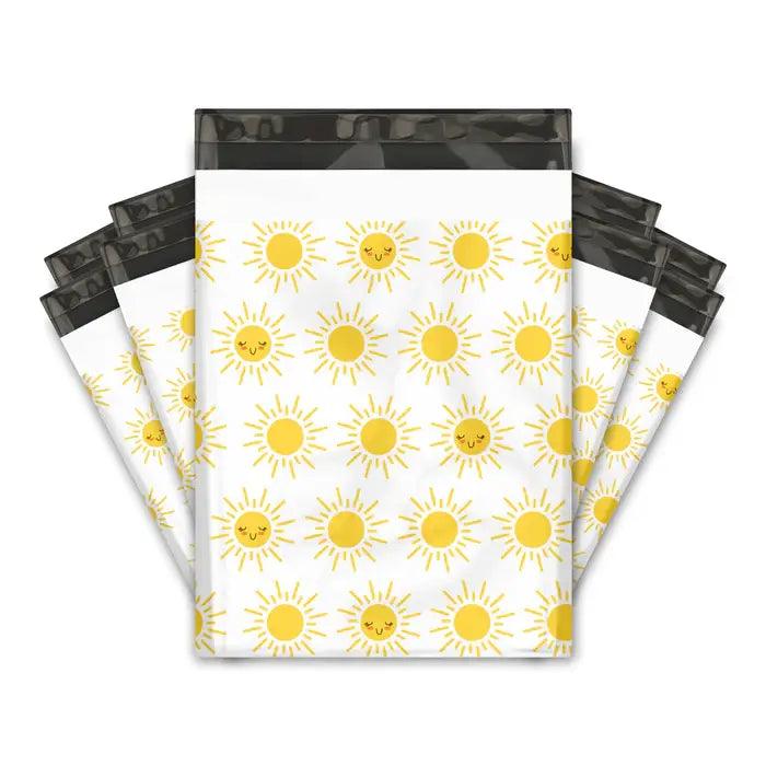 10x13 Sunshine Designer Poly Mailers - Premium Printed Shipping Envelopes for Ecommerce, Business & Retail | Waterproof Mailing Bags for Packages, Gifts & Online Stores