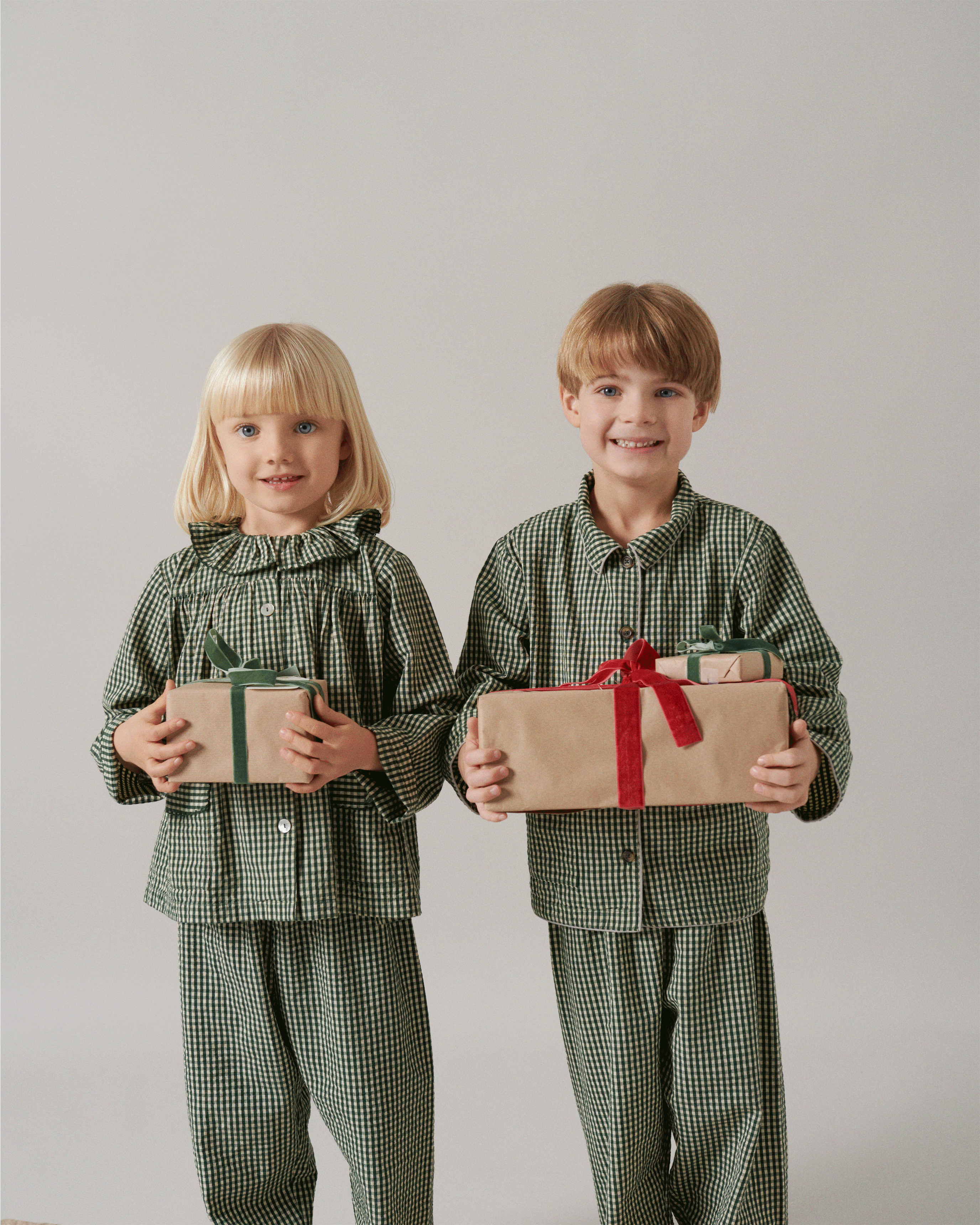 MarMar Copenhagen Green Check Pajama Set - Soft Cotton Sleepwear for Women | Perfect for Lounging, Sleepovers & Cozy Nights at Home
