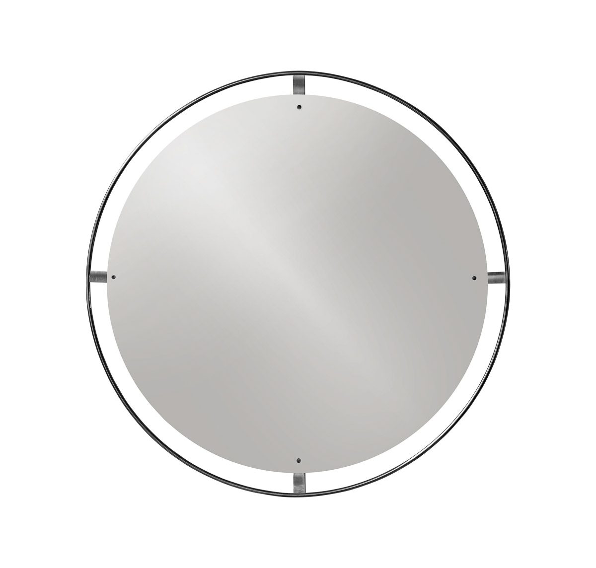 PRE ORDER AUDO CPH Nimbus Mirror - 43.3 Inch Round Bronzed Brass Wall Mirror for Living Room, Bedroom & Entryway Decor