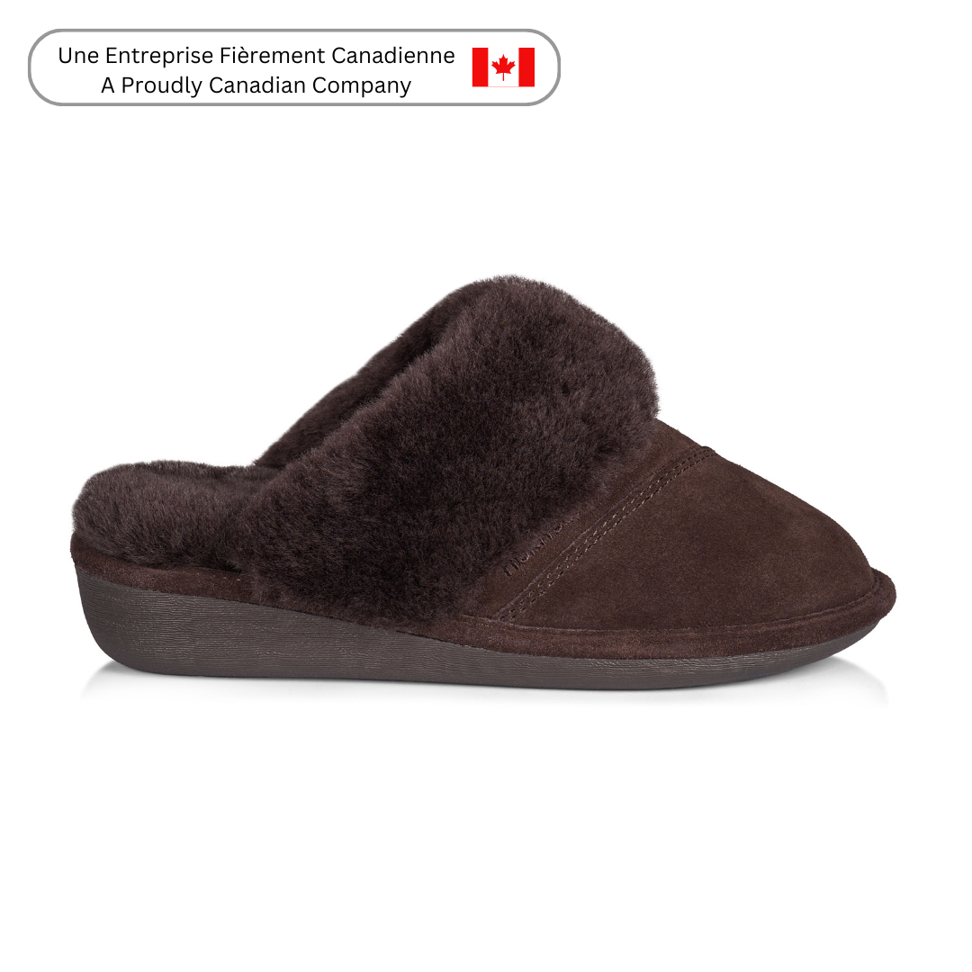 Joy Women's Fuzzy Memory Foam Slippers - Chocolate Brown - Soft Indoor House Shoes for Comfort & Warmth - Perfect for Relaxing at Home, Lounging, and Cold Weather