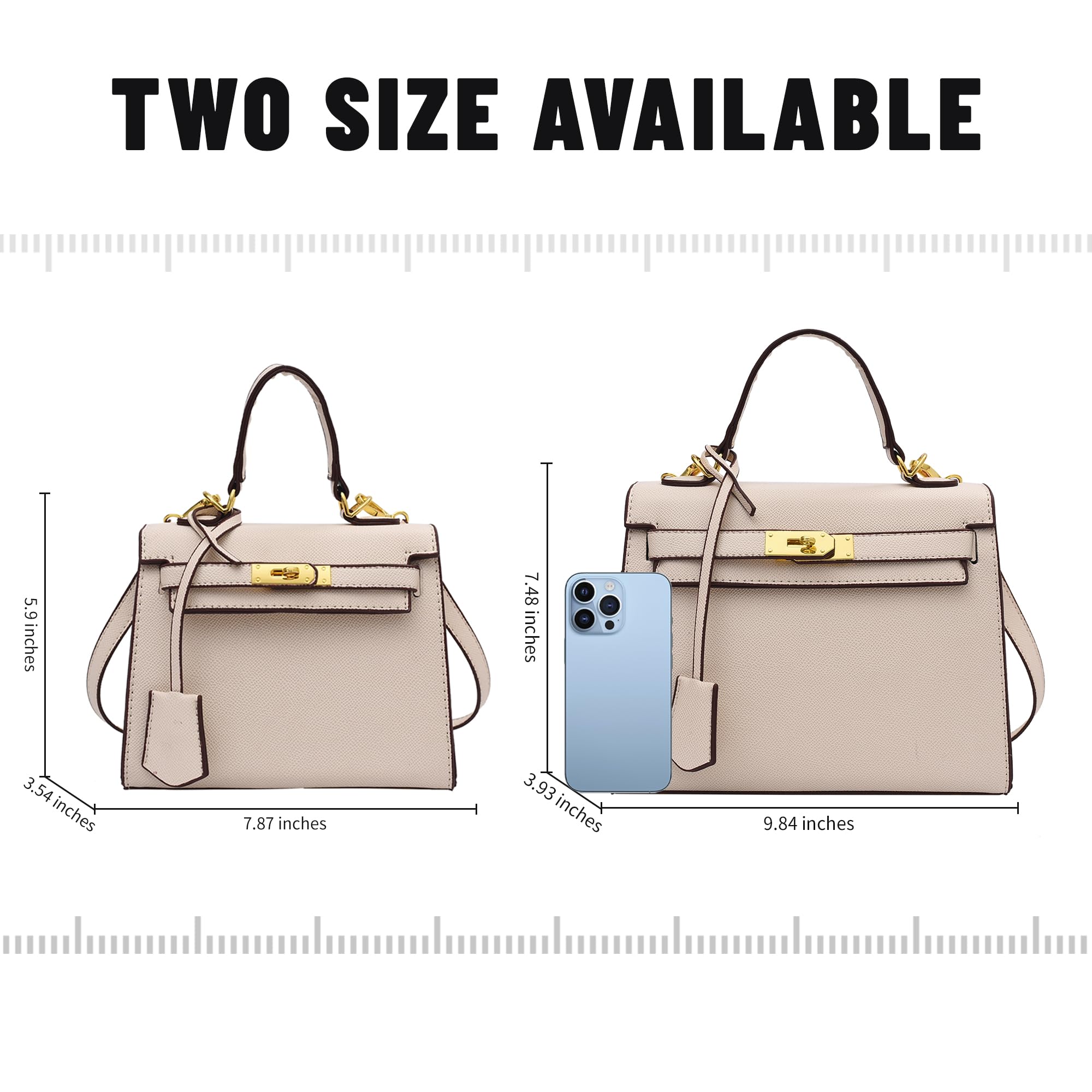 Stylish Women's Leather Top Handle Satchel with Detachable Crossbody Strap - Fashionable Designer Handbag for Work, Travel & Everyday Use