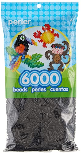 6000pcs Black Perler Beads for DIY Crafts - Small Fuse Beads for Kids Art Projects, Jewelry Making & Home Decor