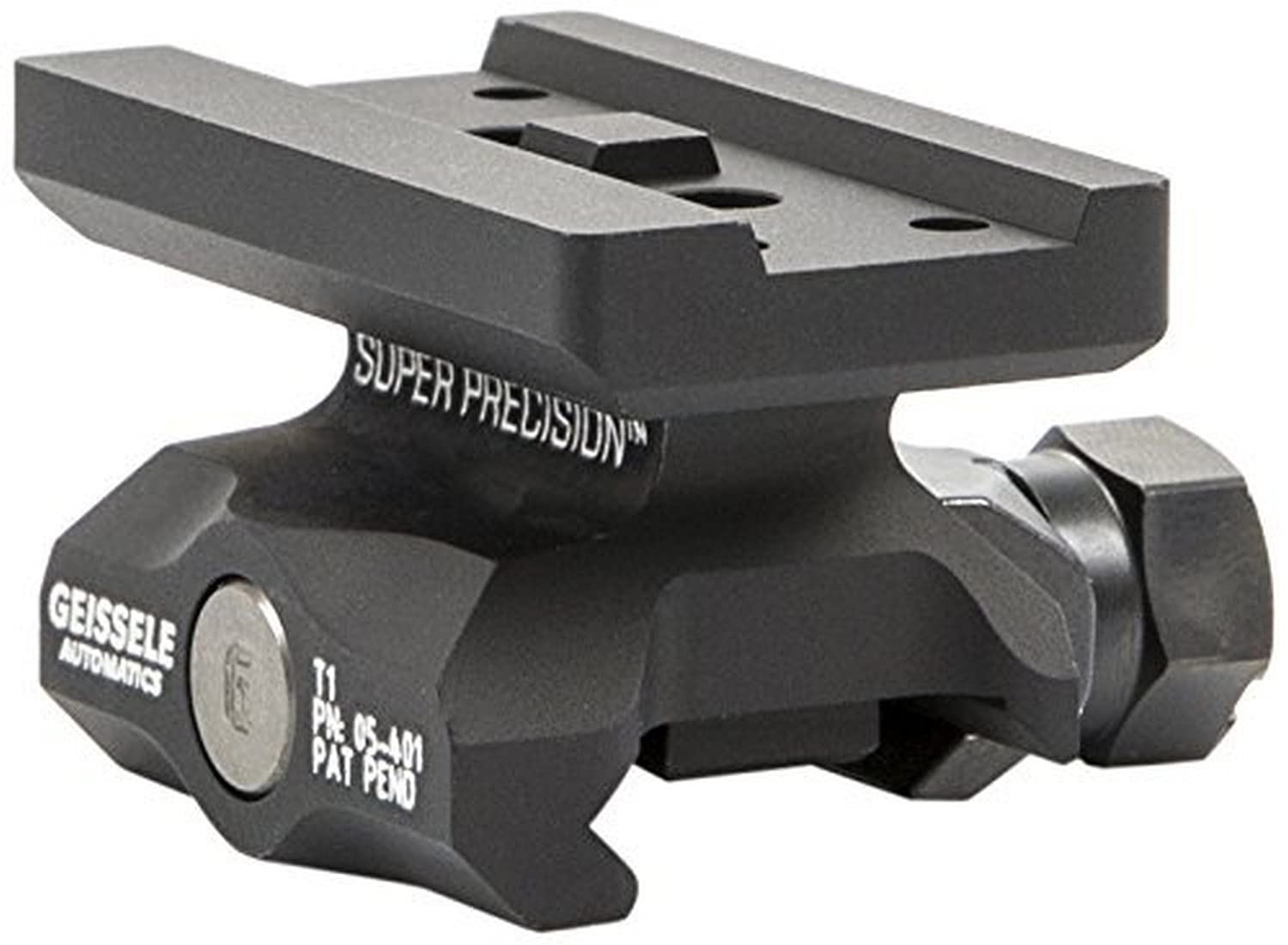 Geissele Automatics 05-401B Super Precision T1 Series Optic Mount - Absolute Co-Witness Black for AR-15 Rifles | Perfect for Tactical Shooting & Hunting Accessories