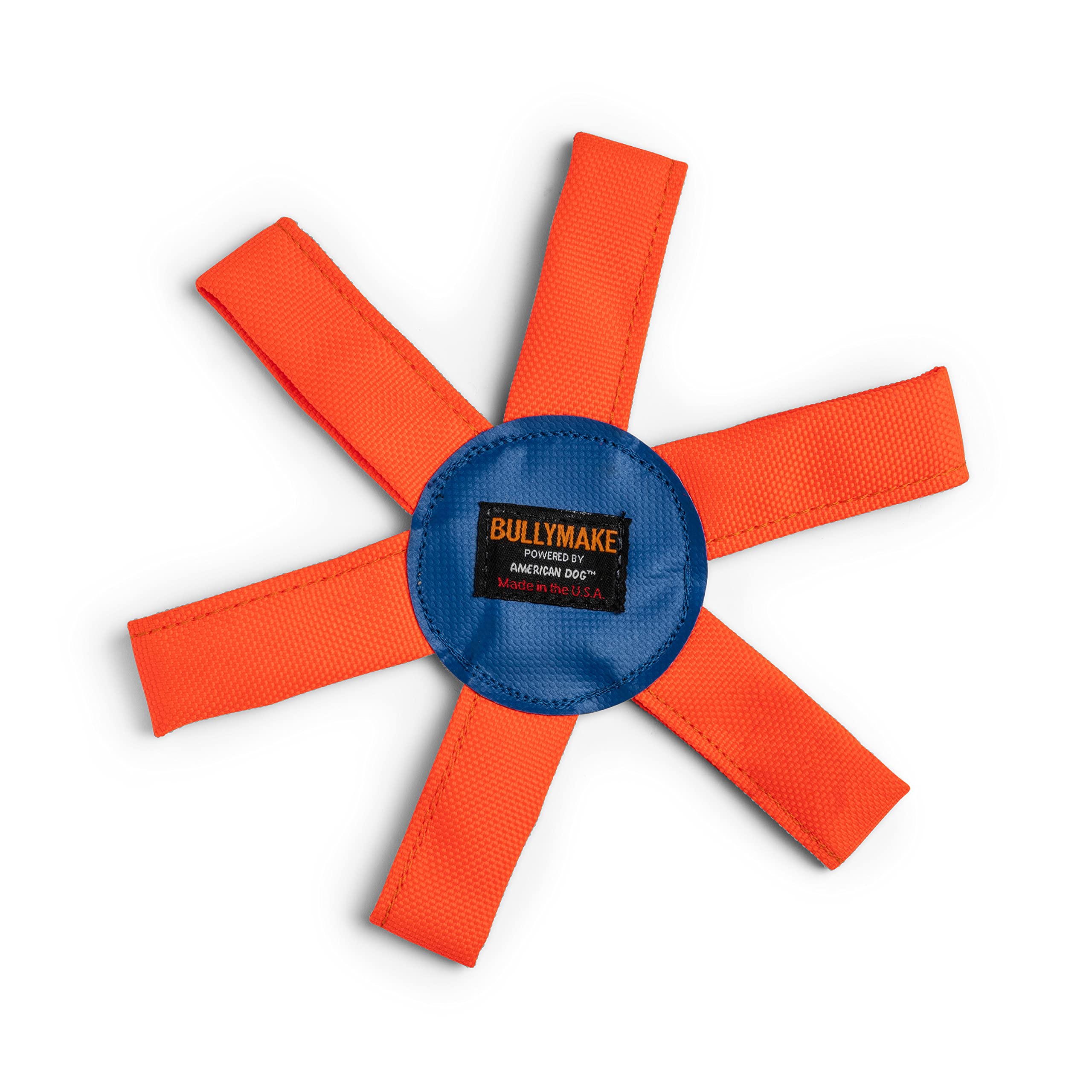 BULLYMAKE Hexatug – Durable Tug N’ Pull Dog Toy for Small Dogs – Made in USA – Interactive Chew Toy for Training & Playtime – Perfect for Indoor & Outdoor Fun