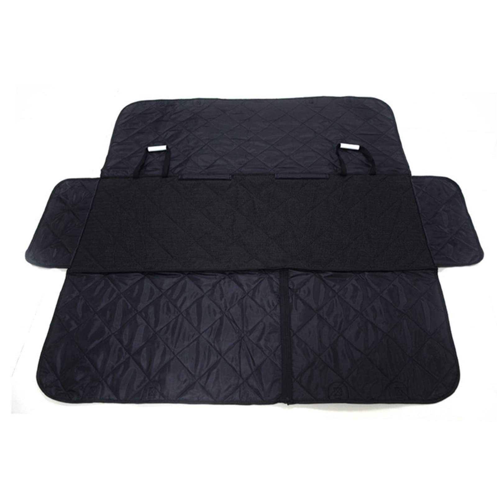 Waterproof Pet Car Seat Cover for Dogs - Non-Slip Travel Mat Protector for Small Medium Large Breeds - Durable Back Seat Protector Mat with Seat Belt Holes - Ideal for Road Trips, Vet Visits & Daily Commutes (Black)