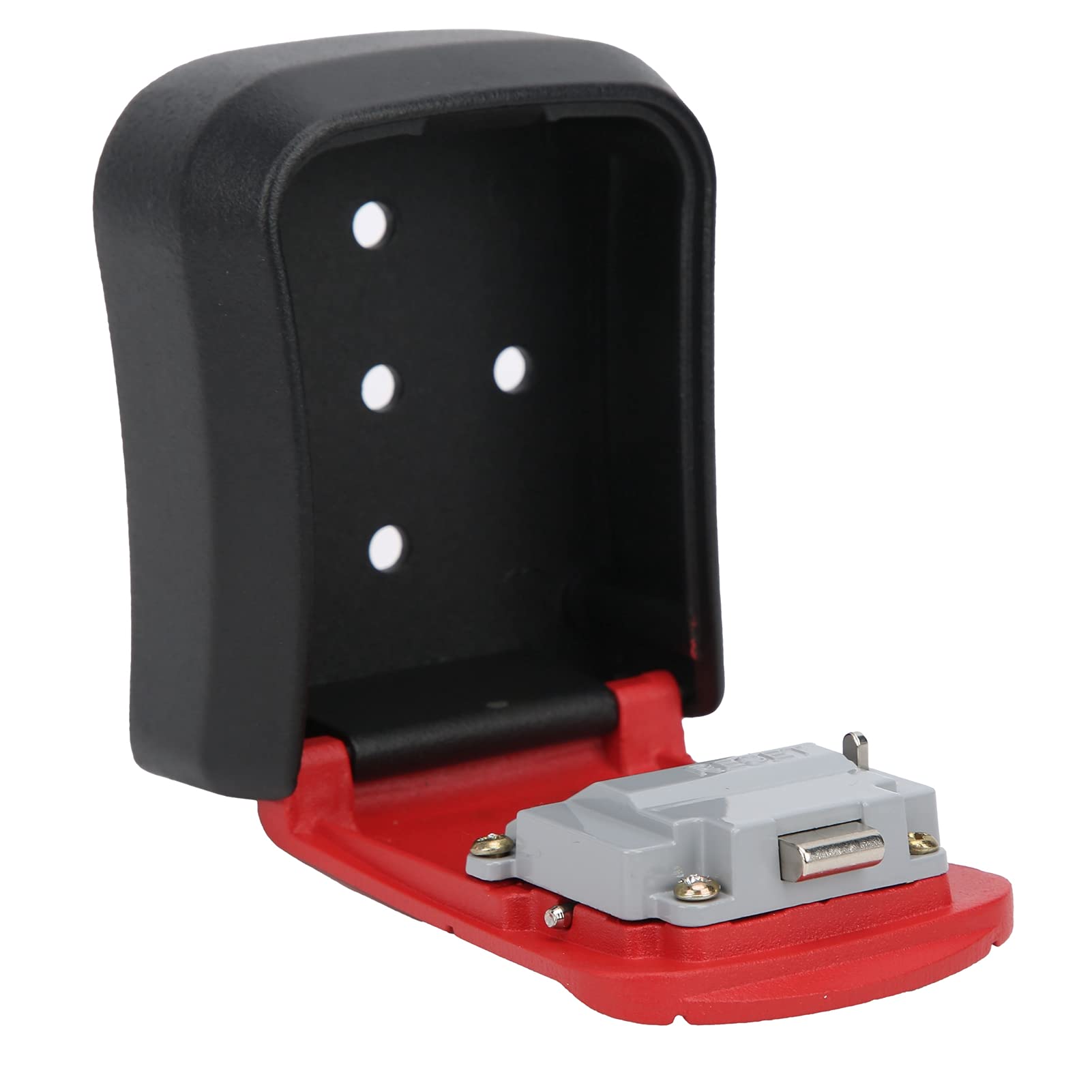 Secure Key Lock Box with Wall Mount - Outdoor Key Storage for Guests, Home & Airbnb (Red) - Perfect for Vacation Rentals, Real Estate & Property Management