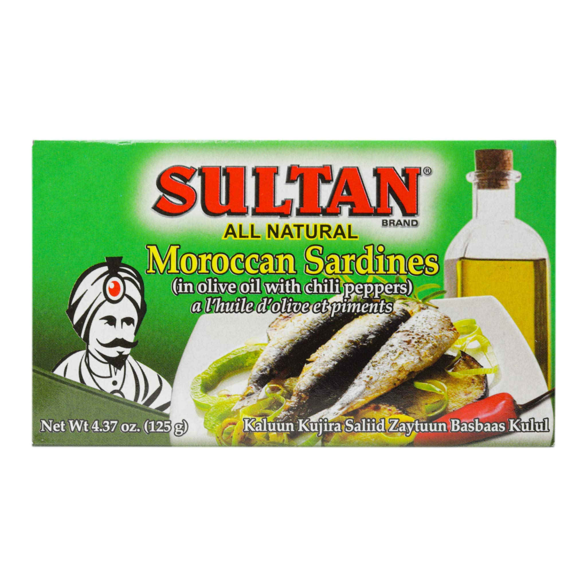 Premium Moroccan Sardines in Olive Oil - 100% Natural, High Protein, No Additives, Keto & Paleo Friendly - 4.37oz Cans (Pack of 50) - Perfect for Healthy Snacks, Salads & Mediterranean Recipes