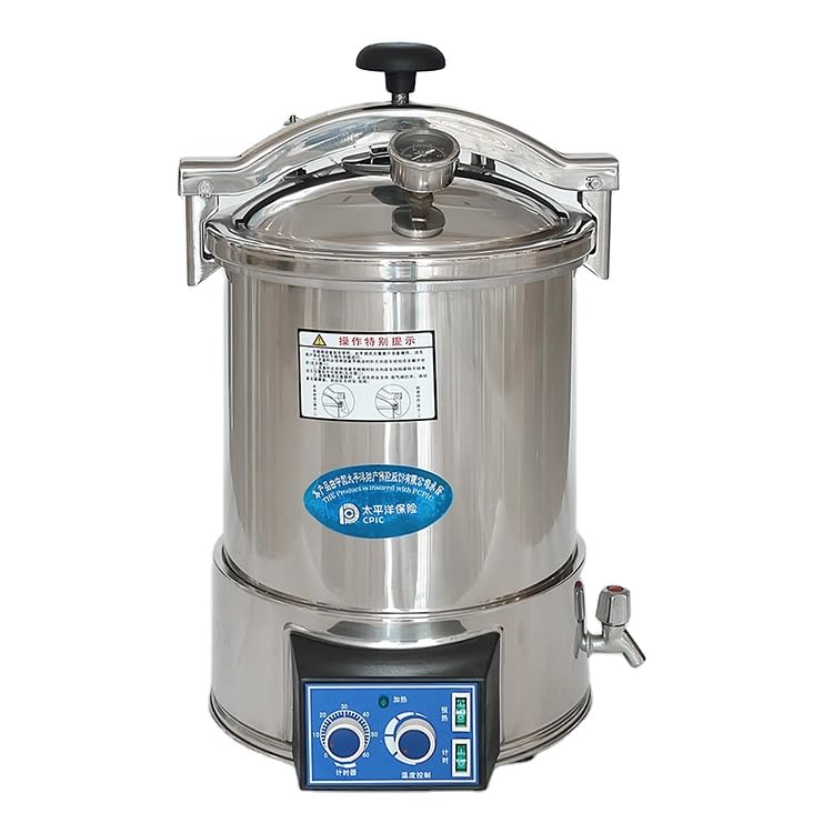 18L/24L Electric Steam Sterilizer - Portable Autoclave Machine for Medical Tools, Tattoo Equipment & Baby Bottles | High Pressure Fast Sterilization for Home, Clinic & Salon Use