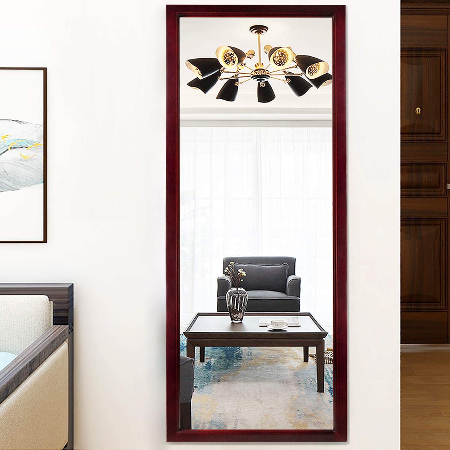H&A Full Length Floor Mirror with Standing Holder - 65