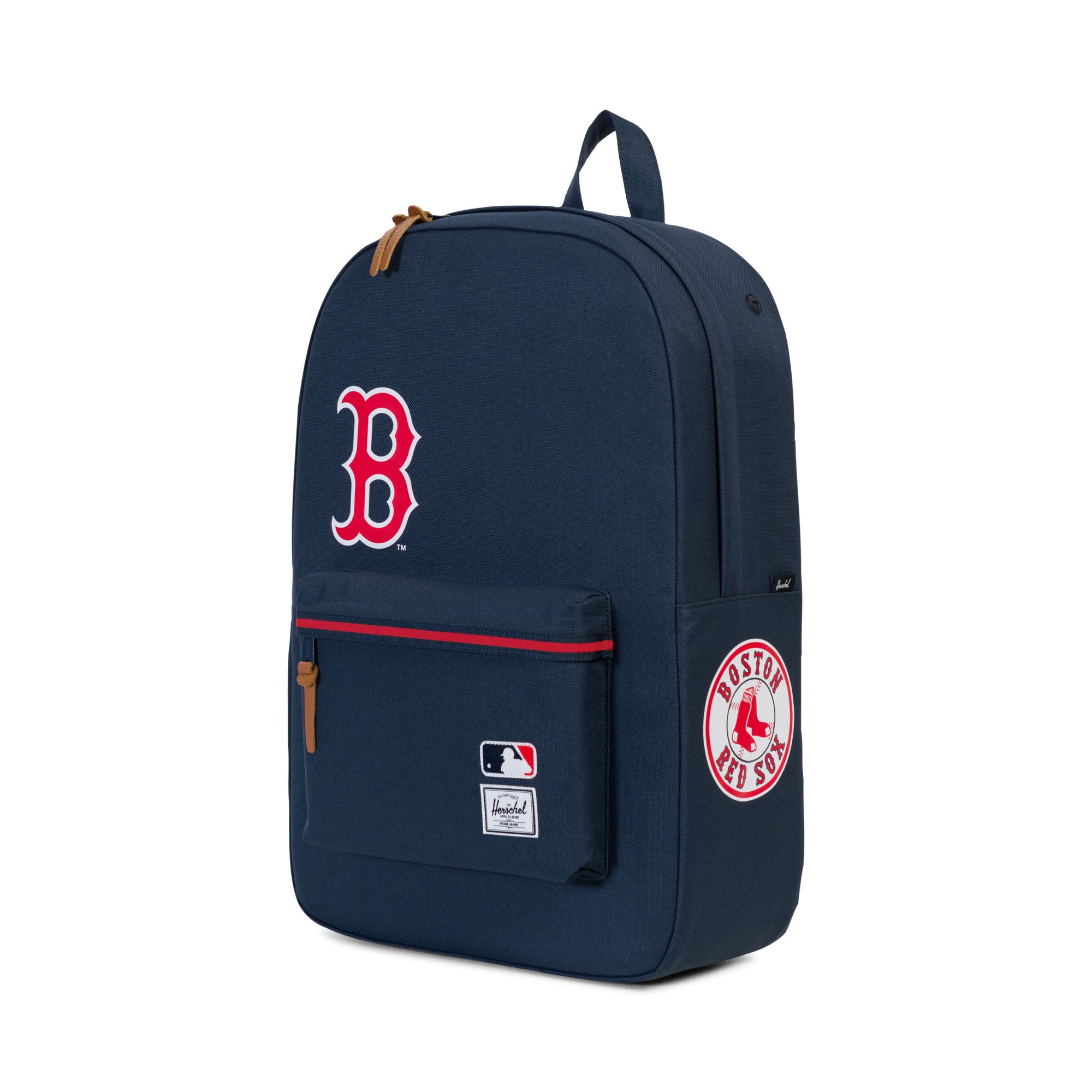 Herschel x MLB Boston Red Sox Heritage Backpack Navy - Stylish Laptop Backpack for College, Travel & Work | Durable Water-Resistant Design