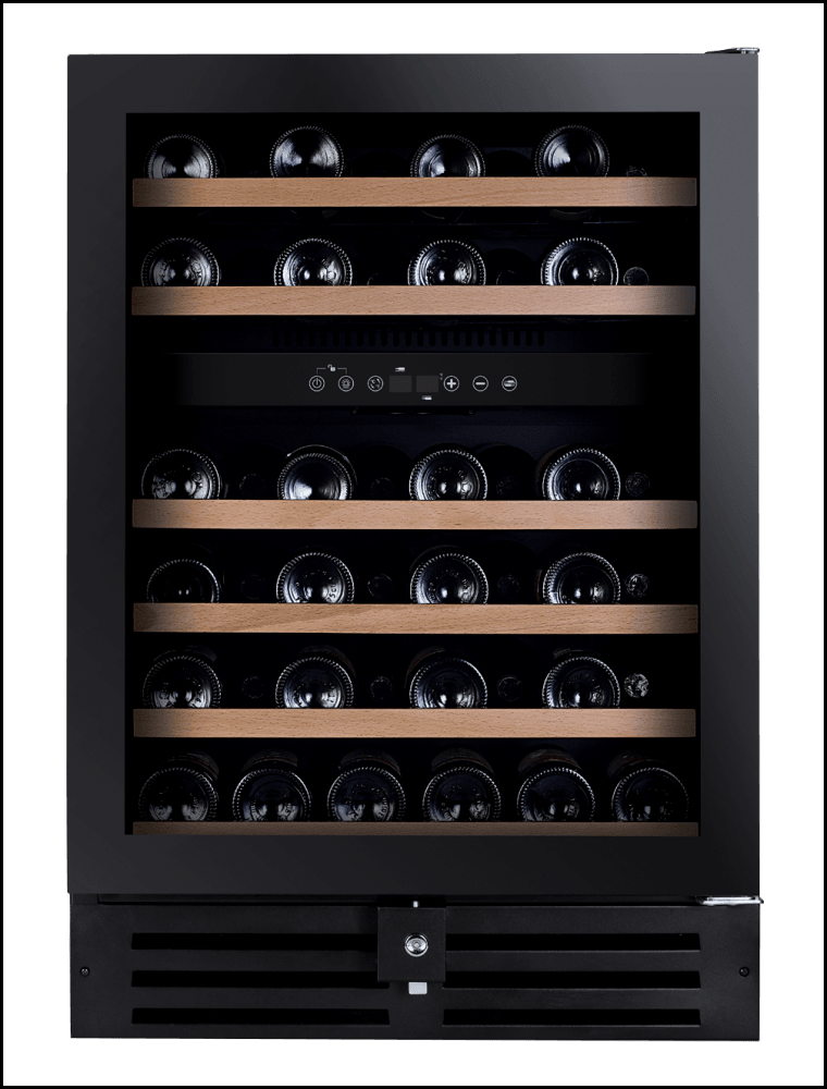 Baumatic BWC646 46 Bottle Wine Cooler Refrigerator - Dual Zone Temperature Control, Quiet Operation, UV Protection Glass Door - Perfect for Home Bars, Restaurants, and Wine Cellars