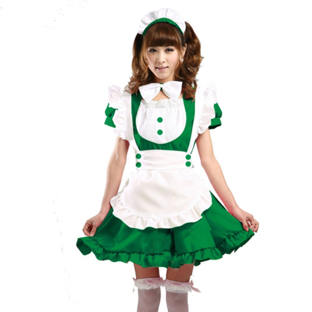 Treasure-box Women's Lolita Dresses French Apron Maid Costumes - Cute Cosplay, Tea Party, Role Play Outfit