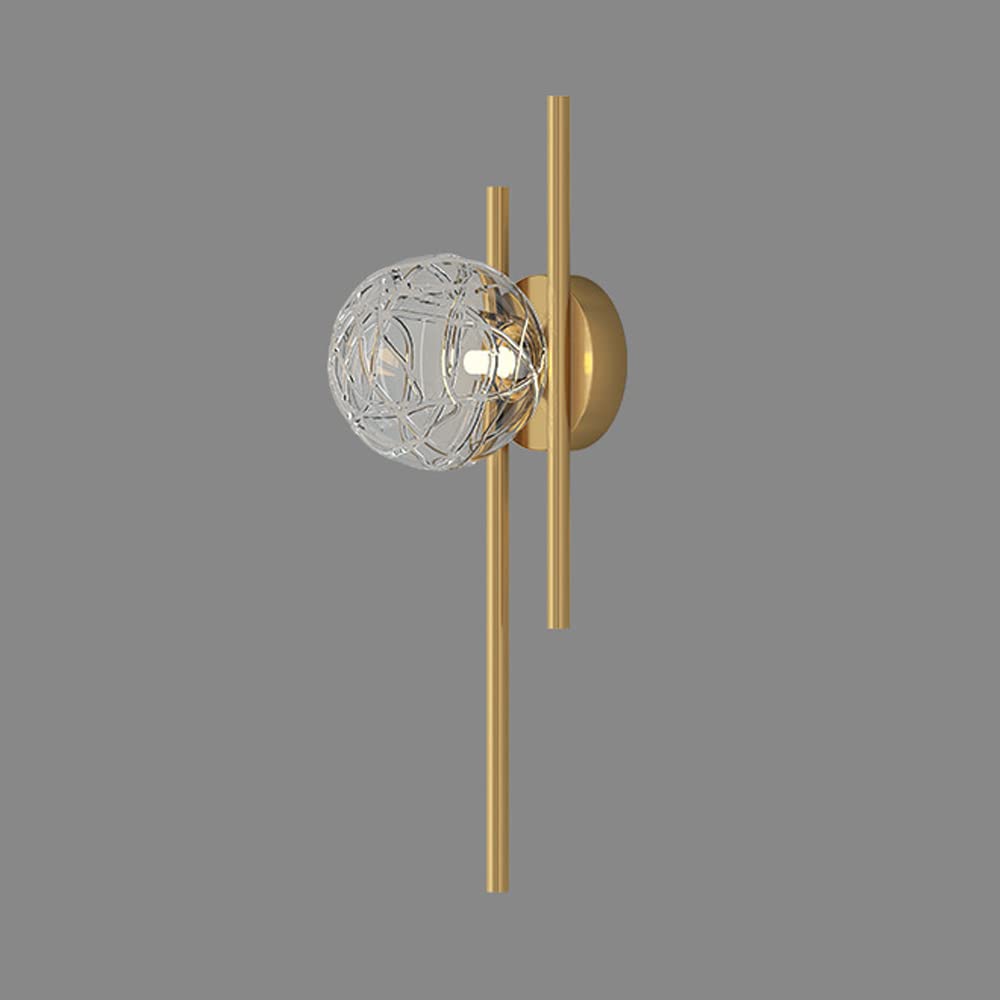 DAPERCI Modern Copper Wall Lamp with Black Glass Shade - Minimalist G9 Wall Light Fixture for Living Room, Bedroom, Corridor - Elegant Wall Sconce for Home Decor, Ambient Lighting, and Interior Design