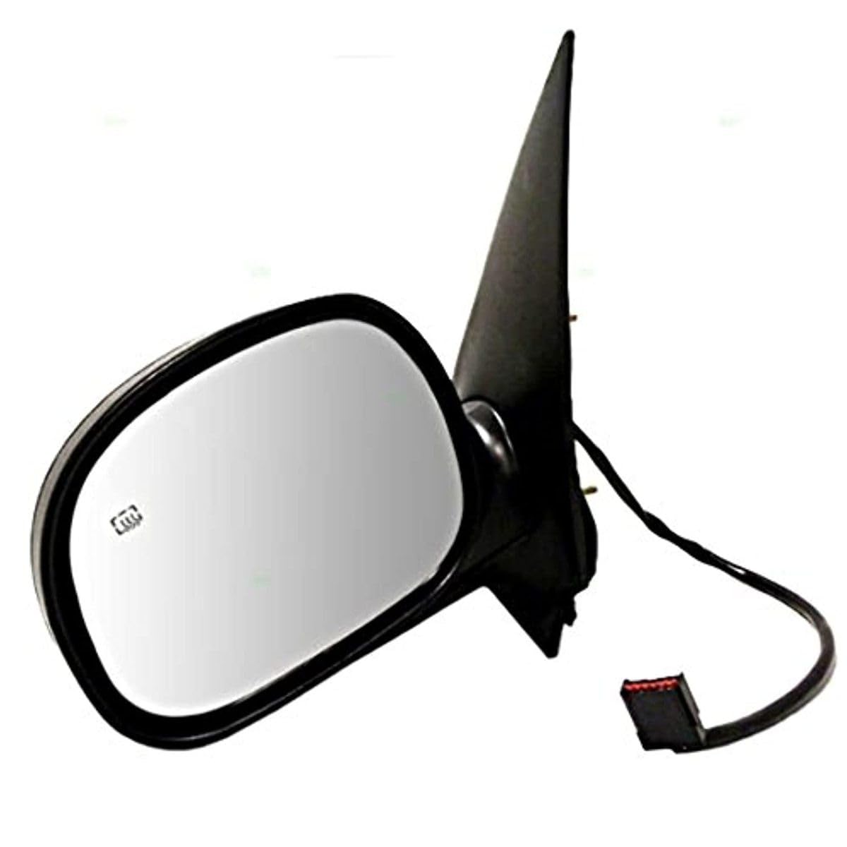 1997-2002 Ford Expedition Left Side Power Heated Driver Mirror - Non-Painted Black Replacement for Improved Visibility & Safety | Perfect for Winter Driving & Parking Assistance
