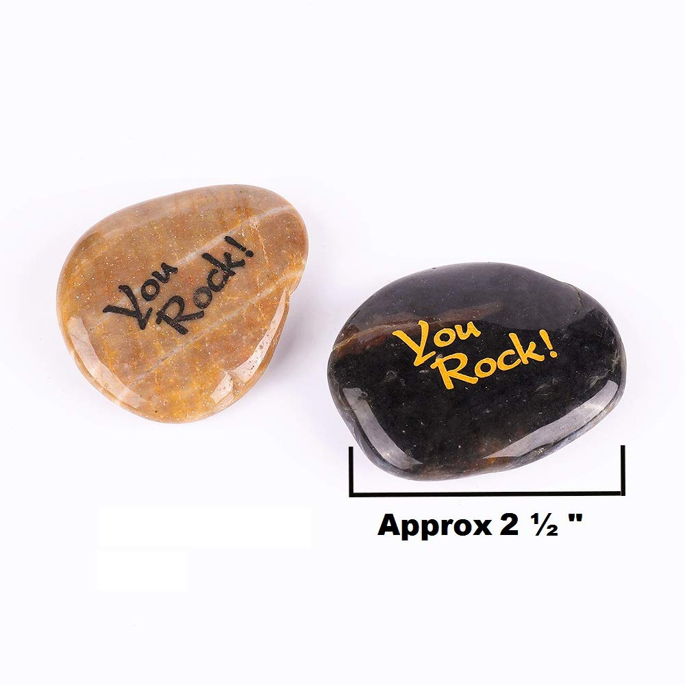100PCS Inspirational Engraved Rocks - Motivational Stones with 