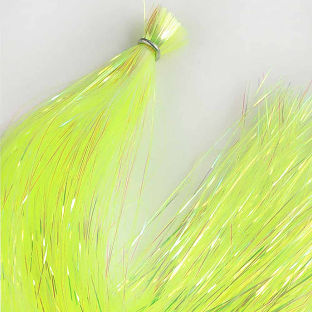 Hedron Dyed Pearl Flashabou - Premium Fishing Lure Material for Fly Tying & Bass Fishing | Perfect for Streamers, Jigs, and Saltwater Flies