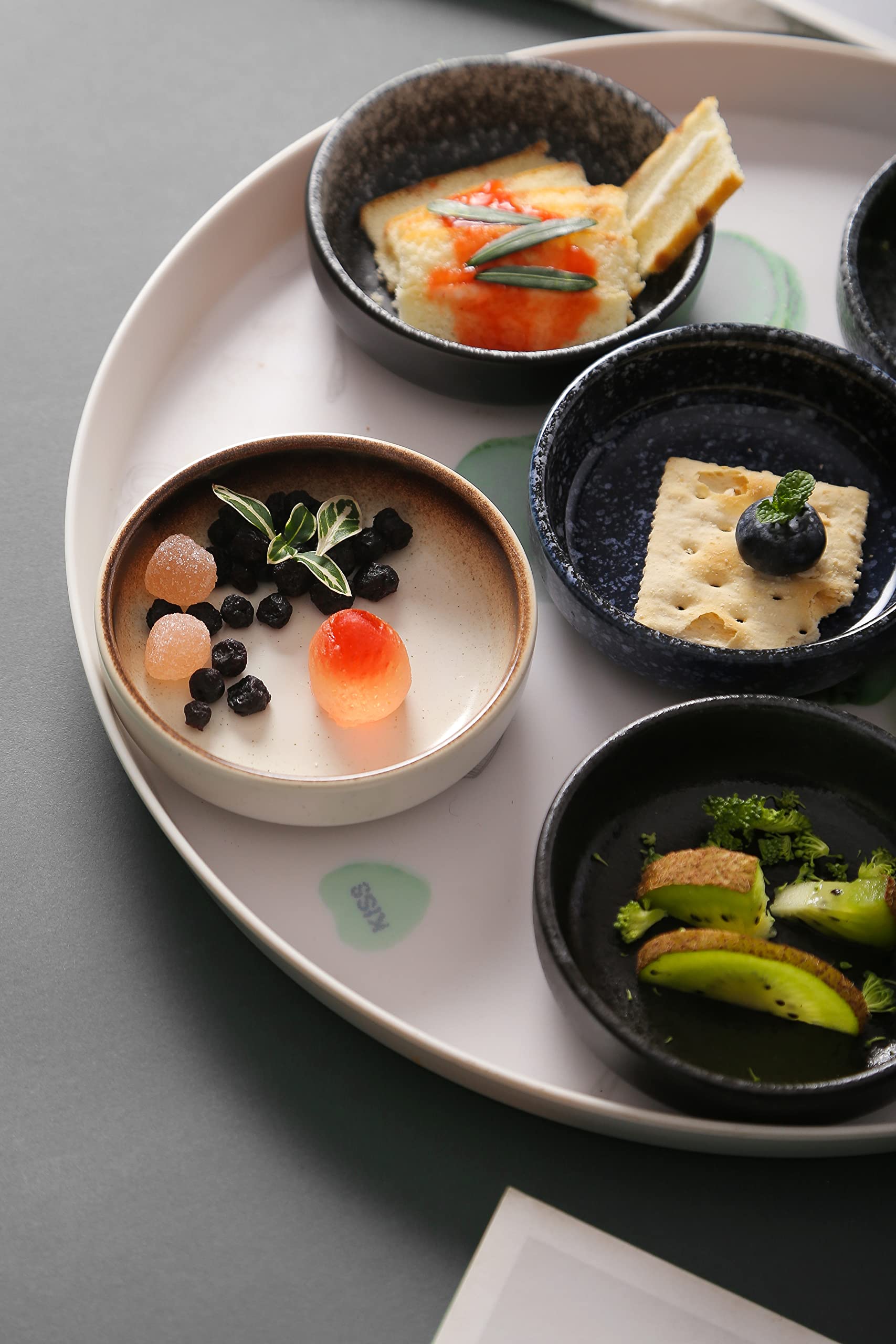 3.5 Inch Japanese Style Classic Porcelain Side Dish Bowls - 6 Pack Soy Sauce Dipping Bowls for Sushi, Dumplings & Asian Cuisine - Elegant Small Condiment Dishes for Home Dining & Restaurants