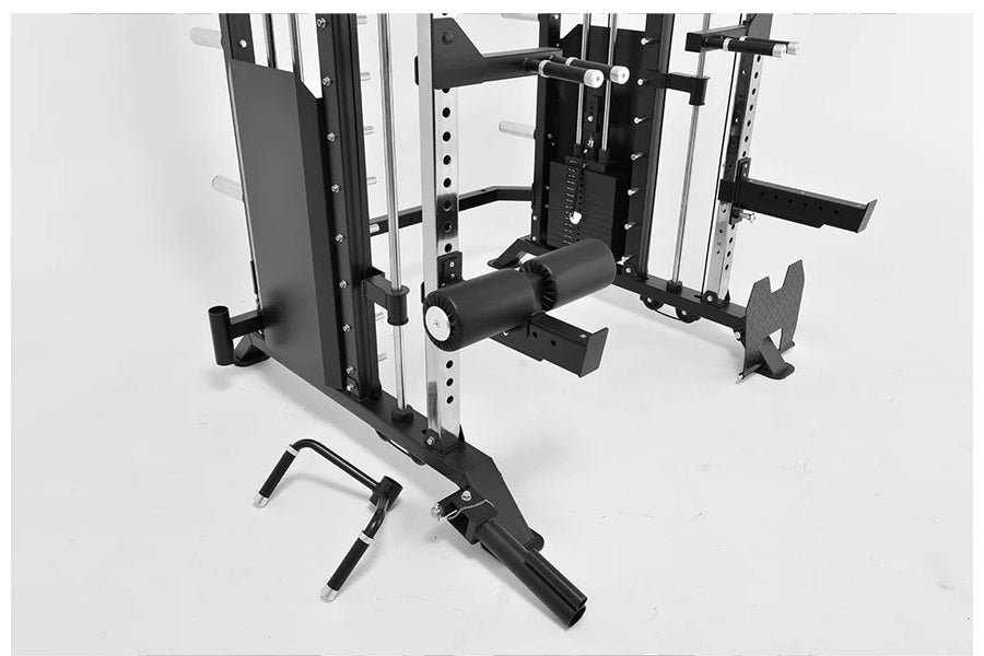 Warrior 801 Pro Power Rack Cage with Smith Machine & Functional Trainer Cable Pulley System - Heavy Duty Home Gym Equipment for Strength Training & Weightlifting - Perfect for Home Workouts & Garage Gym Setup