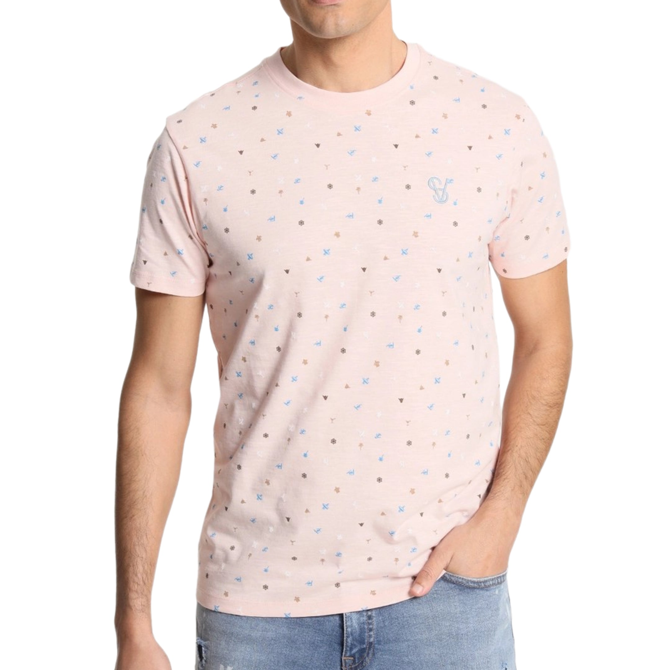 Six Valves Cotton T-Shirt for Women - Soft Rose Pink Casual Tee | Perfect for Everyday Wear, Lounge & Summer Outfits