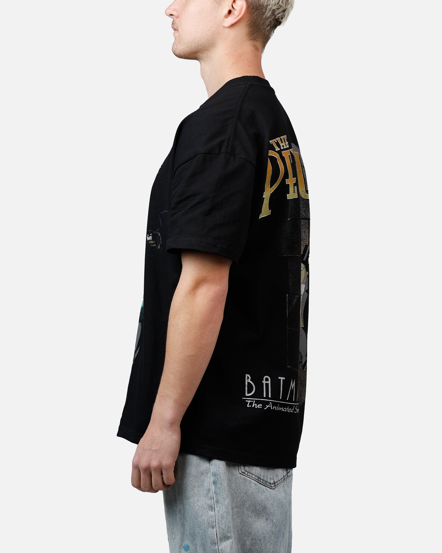 American Thrift X DC The Penguin Heavyweight T-Shirt Black | DC Comics Graphic Tee | Casual Superhero Shirt for Men | Perfect for Comic Con, Cosplay & Everyday Wear