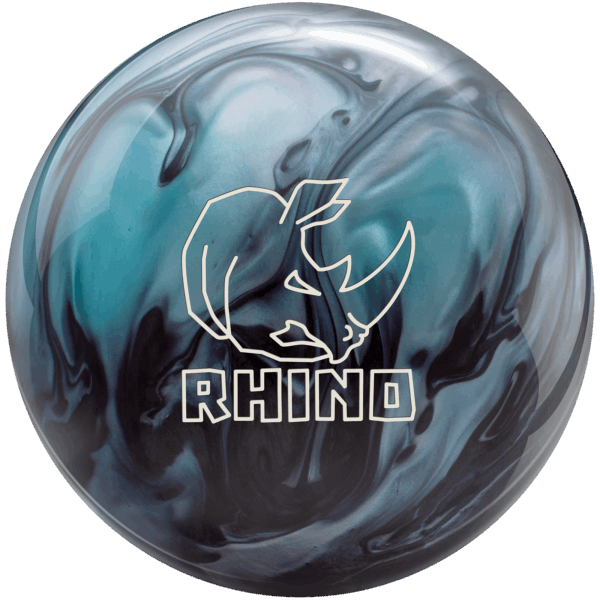 Brunswick Rhino Bowling Ball - Metallic Blue & Black for Strikes & Spares | Perfect for League Play & Tournaments