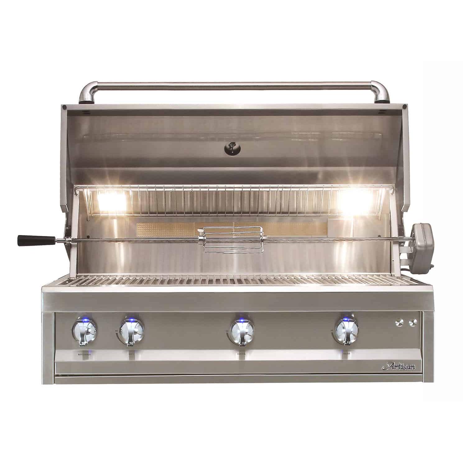 Professional 42-Inch Built-In Gas Grill - ARTP 42 LP - Perfect for Outdoor Kitchens, Backyard BBQs, and Patio Entertaining