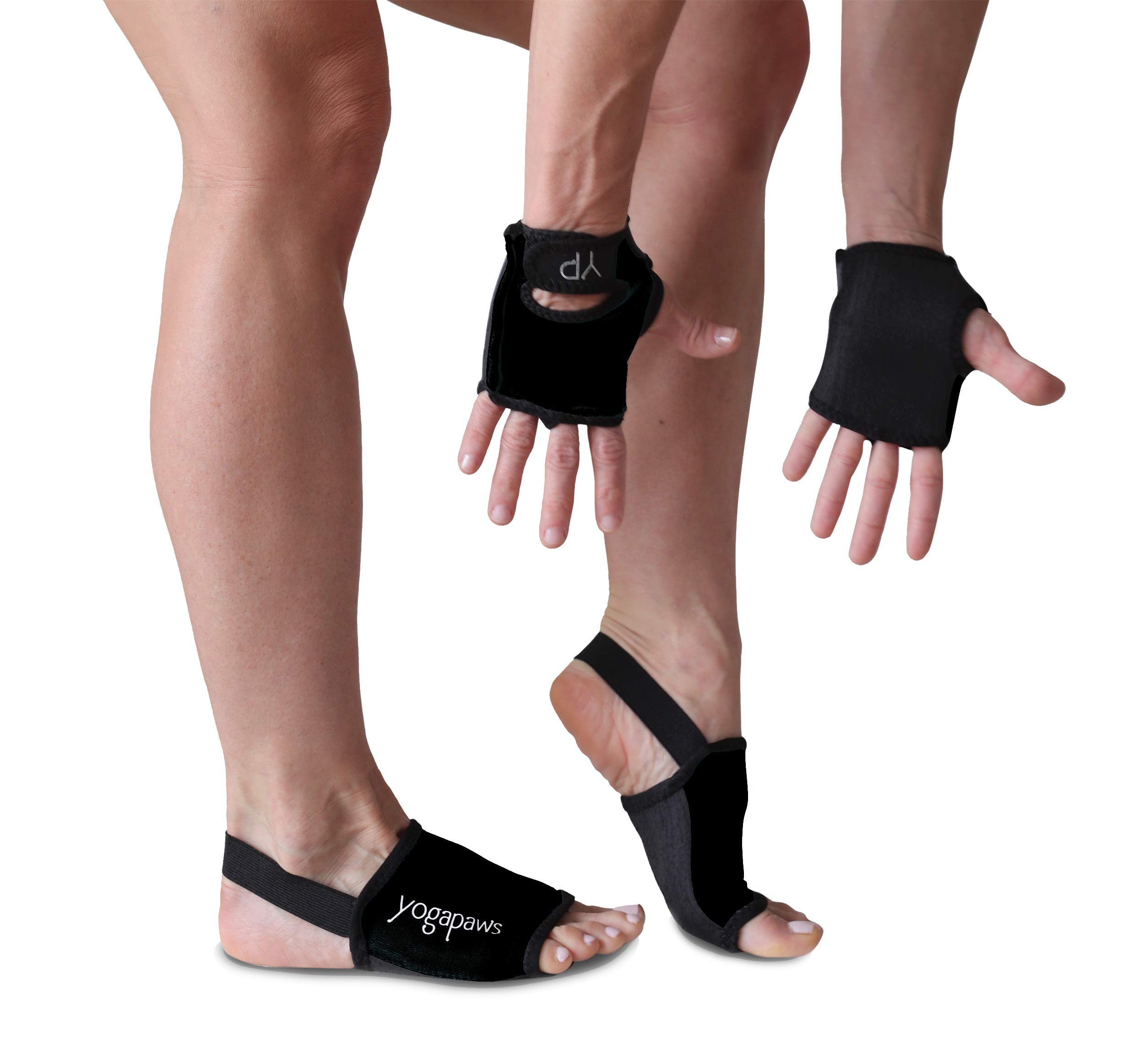YogaPaws SkinThin Non-Slip Yoga Gloves & Socks for Women & Men - Perfect for Hot Yoga, Crossfit, Cycling, and Sweaty Hands/Feet - Ideal for Gym, Home Workouts, and Yoga Studio Sessions