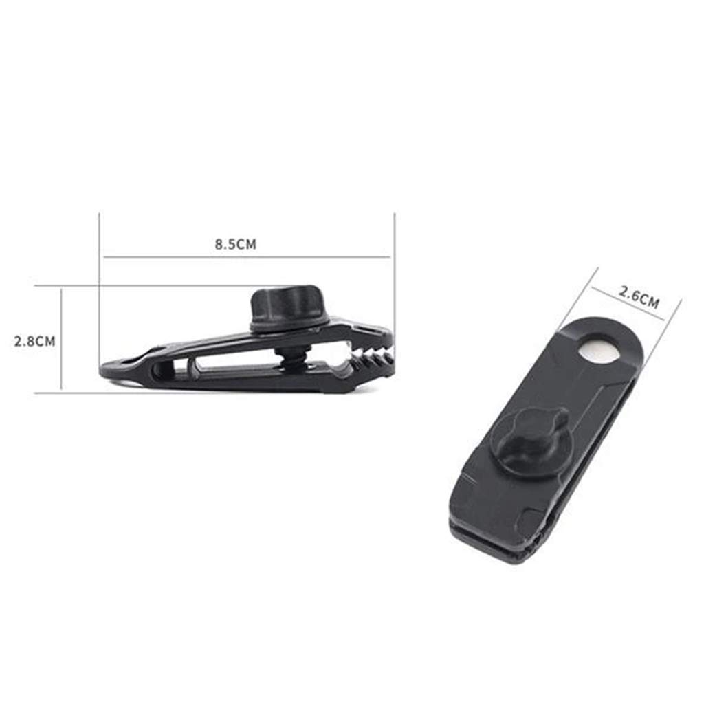 Heavy Duty Reusable Linoleum & Tarpaulin Clips with Screws - Durable Fasteners for Camping Tents, Boat Covers, and Outdoor Tarps
