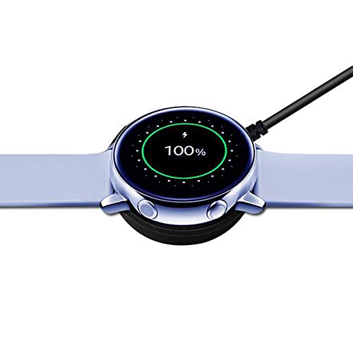 Samsung Galaxy Watch 5/5 Pro/4/4 Classic/3/Active 2 Wireless Charging Dock - Fast Charger Stand Cradle Replacement (Black) | Perfect for Nightstand Charging, Office Desk & Travel Use