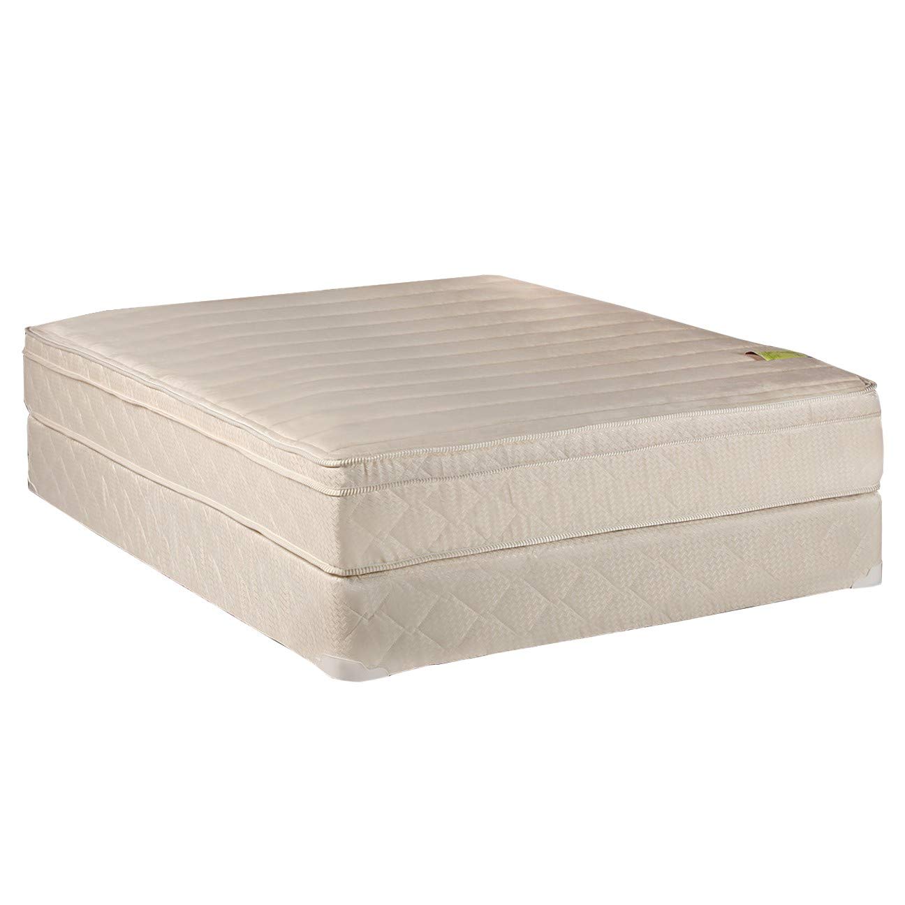 Firm Eurotop Full Mattress & Box Spring Set - Orthopedic Support for Bedrooms