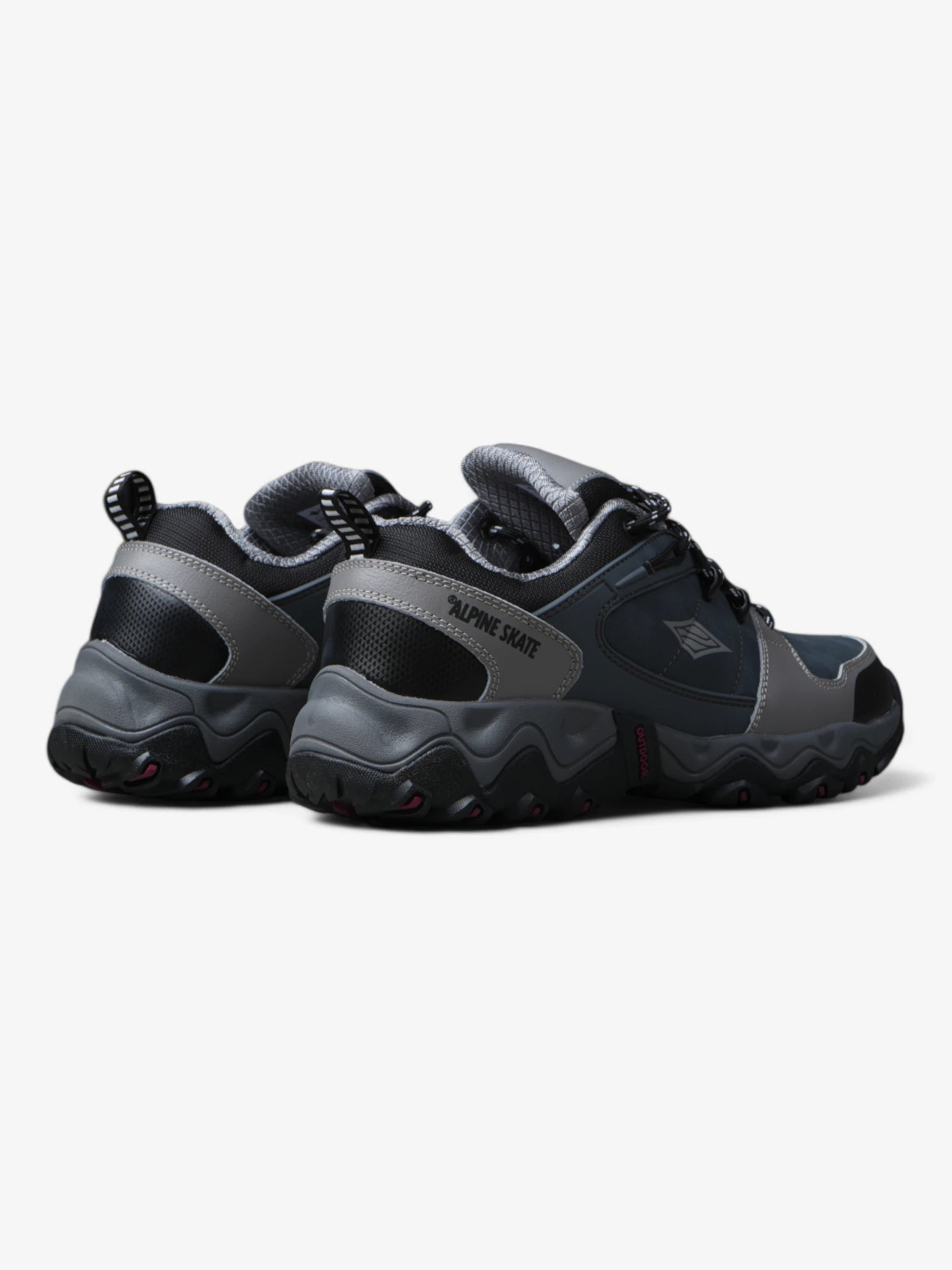 Alpine Skate Polson Grey & Black Skate Shoes - High-Performance Men's Sneakers for Skateboarding, Streetwear & Casual Wear