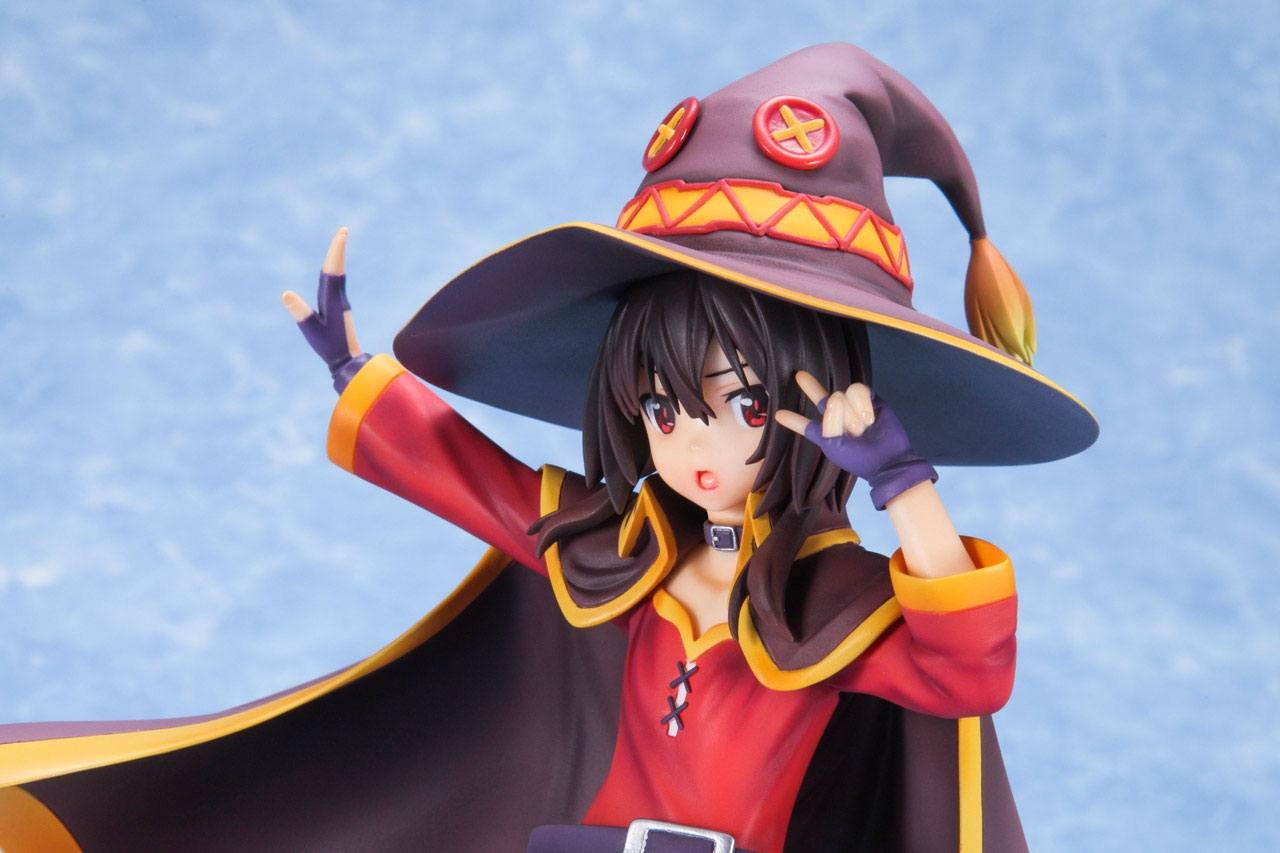 Bellfine Konosuba Megumin 1/8 Scale PVC Anime Figure - Cute Collectible Statue for Anime Fans | Perfect for Display in Home, Office, or Gaming Room
