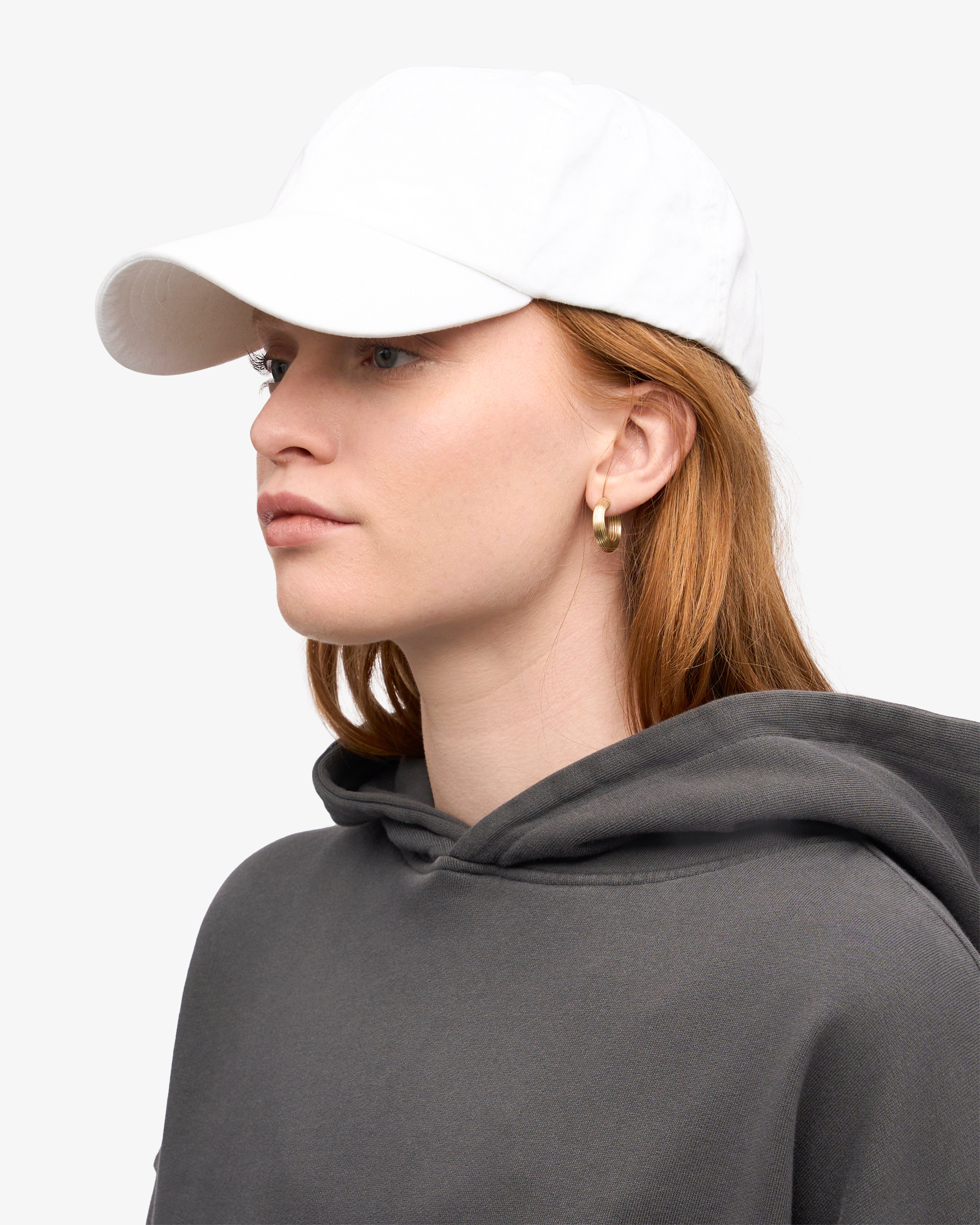 Premium Organic Cotton Baseball Cap - Breathable & Comfortable for Men & Women - Optical White for Sun Protection - Perfect for Outdoor Sports, Hiking & Casual Wear