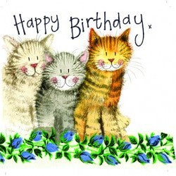 Alex Clark Greeting Card - Three Amigos Cats Birthday Card - Funny Cat Birthday Card for Friends & Family - Perfect for Birthdays, Parties & Special Occasions