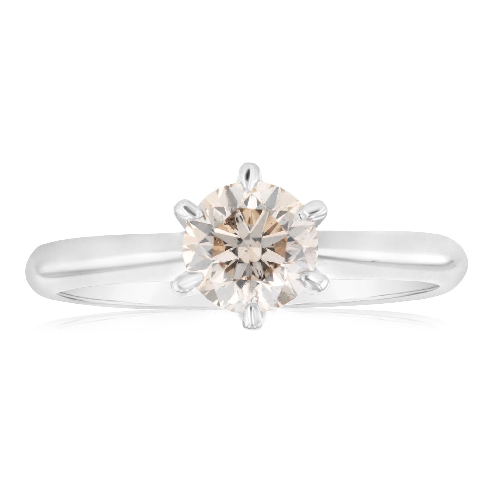 1 Carat Australian Diamond Solitaire Ring in 9ct White Gold - Perfect for Engagement, Wedding & Anniversary Gifts