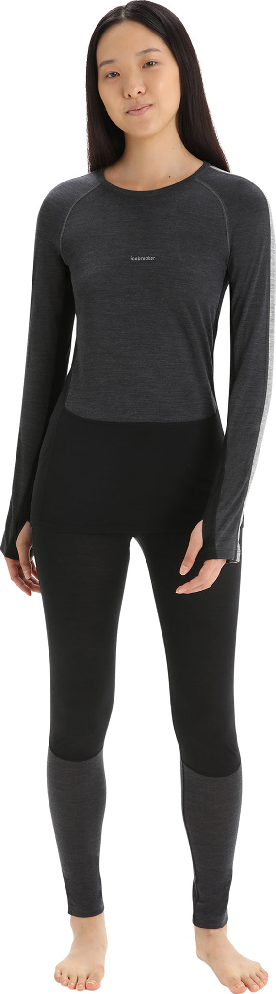 125 ZoneKnit Merino Wool Long Sleeve Thermal Base Layer Top for Women - Warm Winter Layering, Hiking & Outdoor Activities