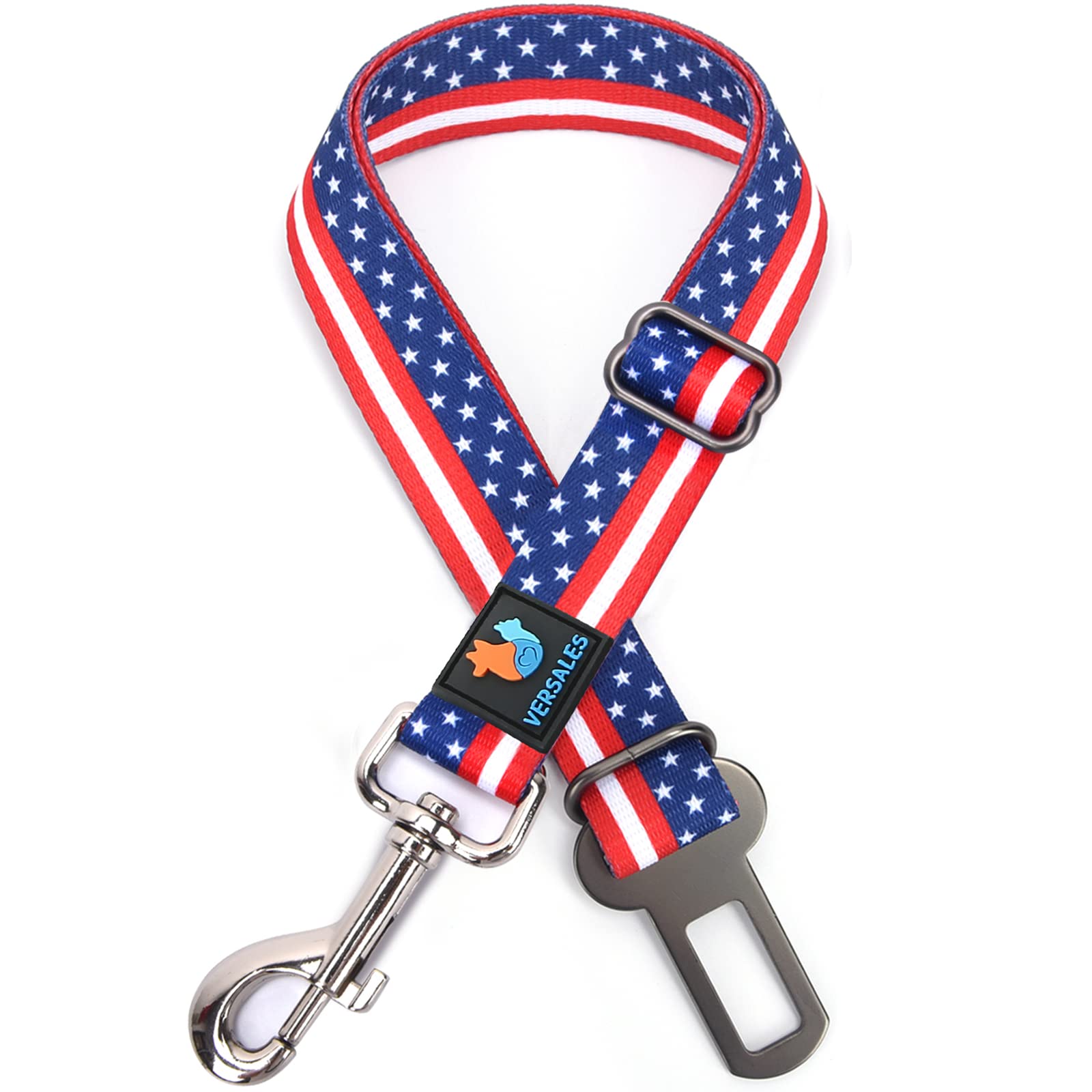 **VERSALES Adjustable Reflective Dog Seat Belt Harness - Safe & Secure Dog Car Seatbelt for Travel, Road Trips, and Daily Commutes**