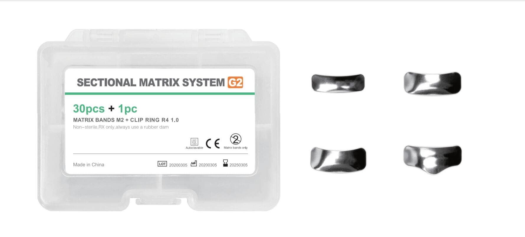 TUV CE Certified Sectional Matrix System G2 - Autoclavable Dental Kit for Composite Restorations | Perfect for Posterior Teeth Fillings & Dental Clinics