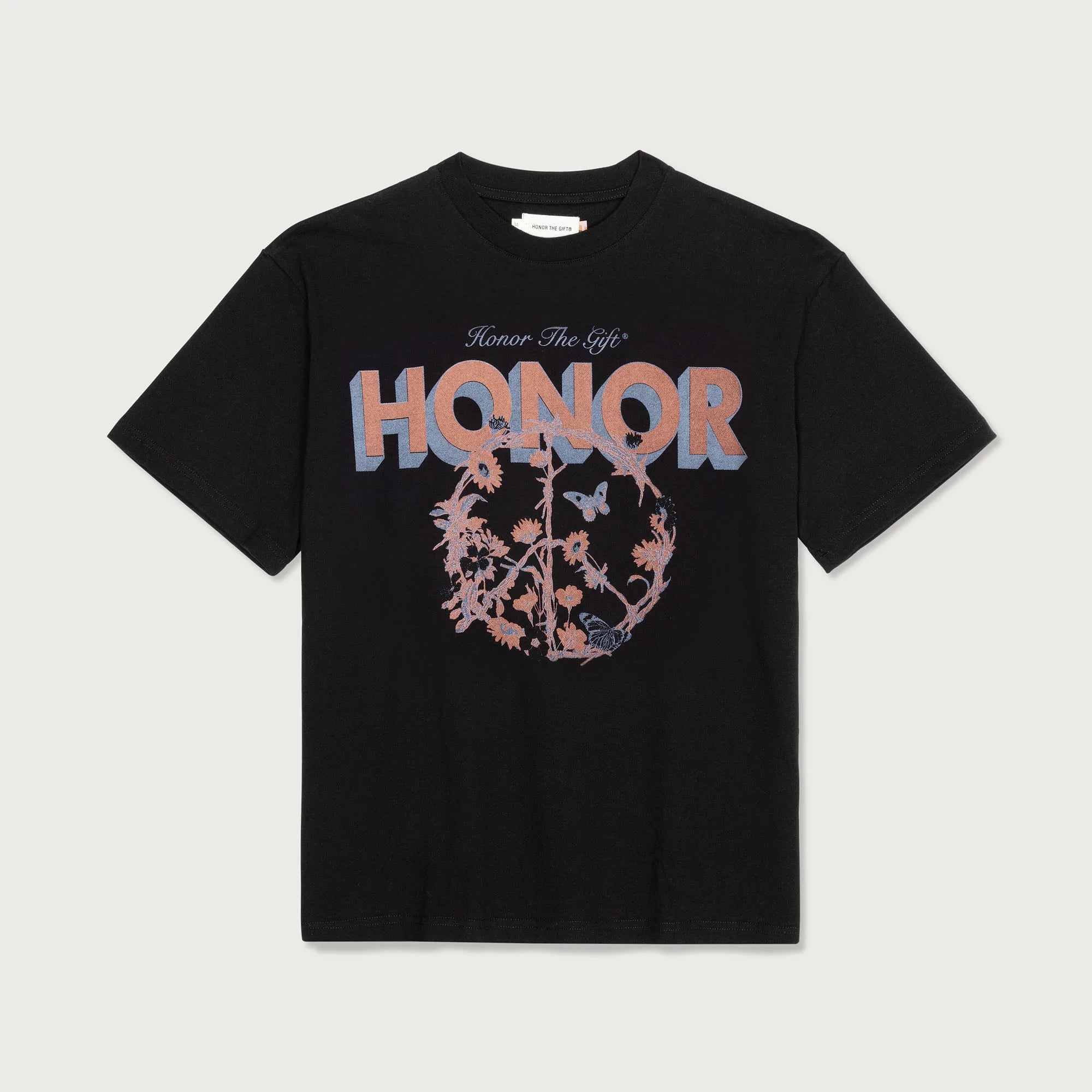 Honor Peace T-Shirt - Black | Premium Cotton Unisex Tee for Casual Wear & Gifting | Perfect for Everyday Comfort & Peace Advocacy