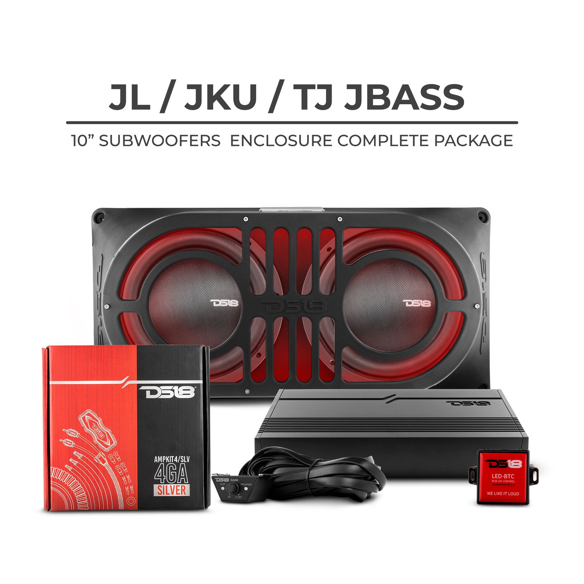 DS18 Jeep JBASS Platinum Tailgate Package - Premium Sound System for Jeep Wrangler & Gladiator - Perfect for Off-Road Adventures & Car Audio Enthusiasts