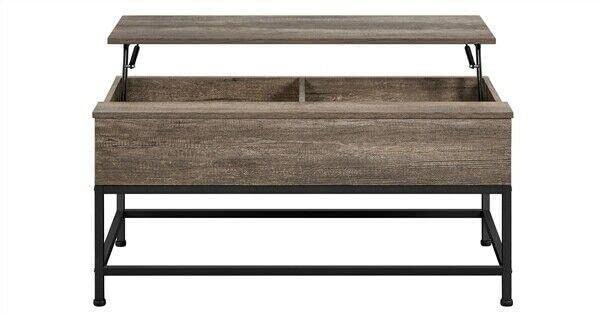 Modern Coffee Table with Storage - Stylish Living Room Center Table & Cocktail Table for Small Spaces | Perfect for Home Decor, Entertaining Guests, and Living Room Organization