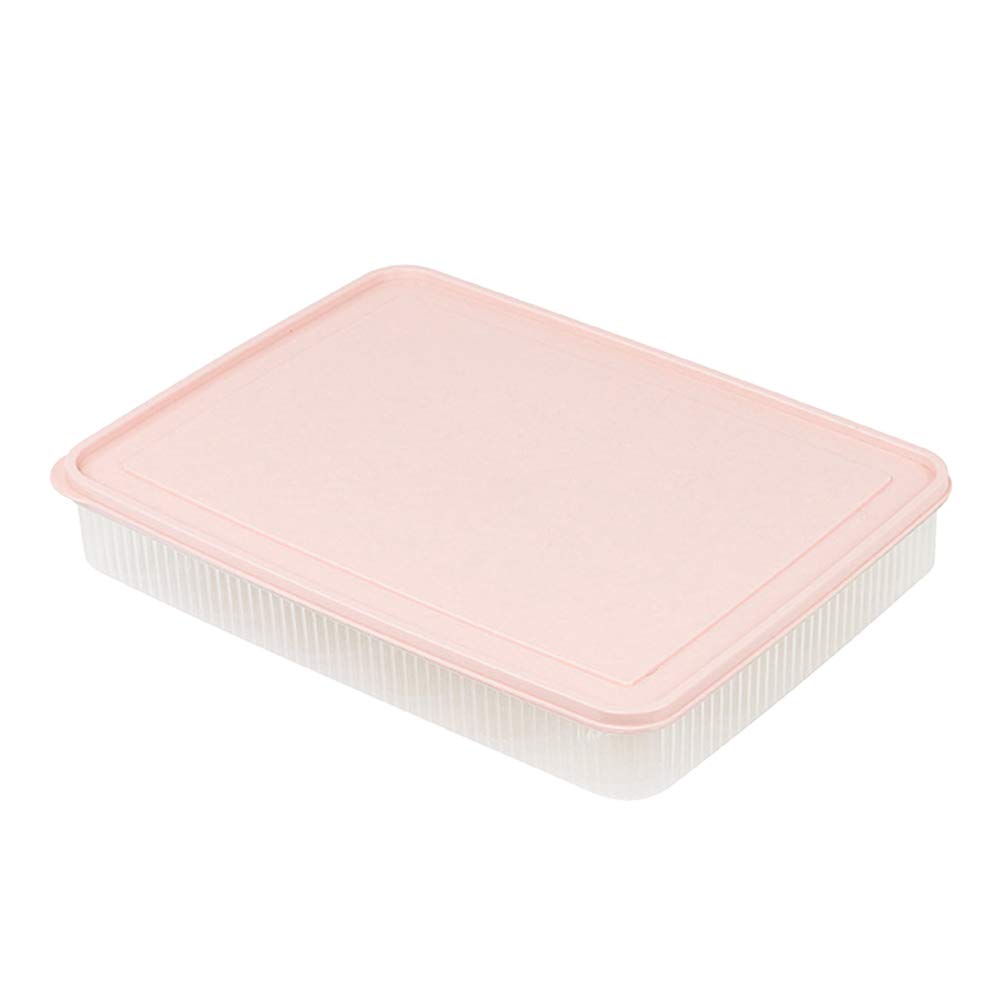 24-Grid Clear Plastic Egg Storage Container - Shockproof & Durable Egg Holder Tray for Refrigerator Organization (Pink) - Perfect for Kitchen, Pantry & Farm Fresh Egg Storage