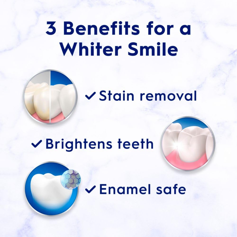 Crest 3D White Advanced Teeth Whitening Toothpaste - Radiant Mint Flavor, 3.3 oz (Pack of 2) | Professional Whitening for Brighter Smile | Perfect for Daily Use & Special Occasions