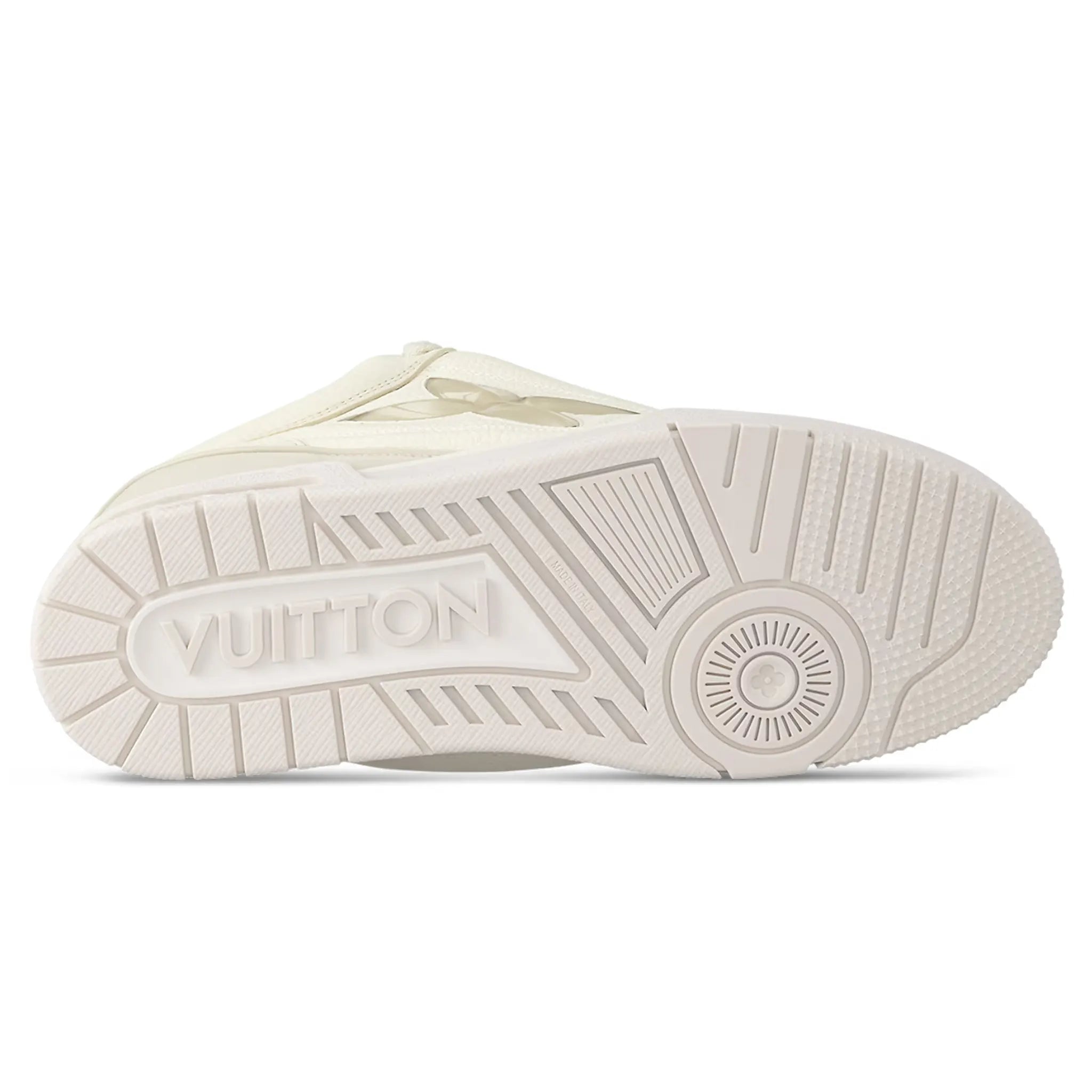 Authentic Louis Vuitton LV Skate Trainer White Leather Sneakers - Men's Luxury Fashion Shoes for Casual Wear & Street Style
