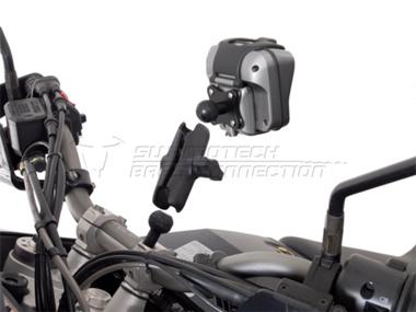 SW-MOTECH Universal Ball Mount for Motorcycles - Secure Phone & GPS Holder - Perfect for Adventure Riding, Commuting & Road Trips